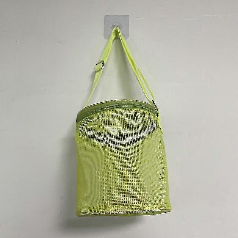 New Children's Mesh Shell Storage Bag Three-dimensional Circular Sand Digging Bucket Toy Sorting Collection Bag 2025