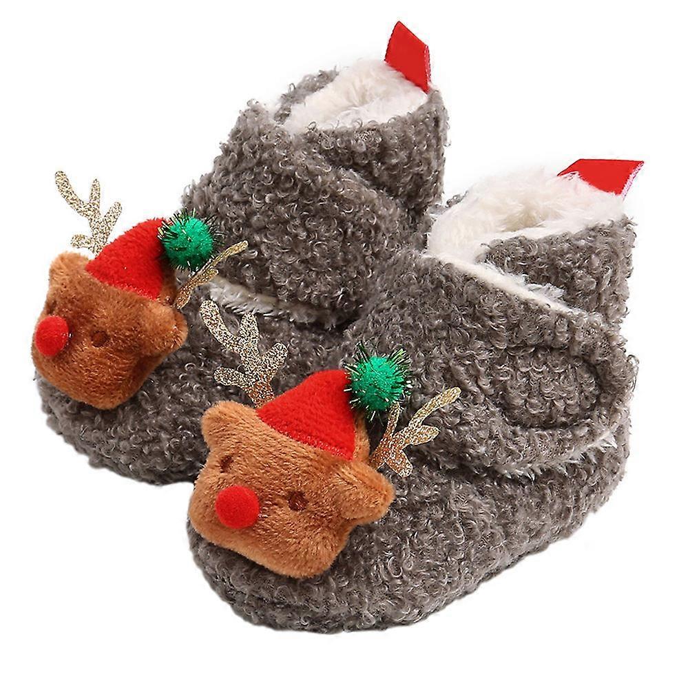 Chic Nonslip Baby Boots Comfortable Design Size 22 Soft Sole for Infants 2 Pairs