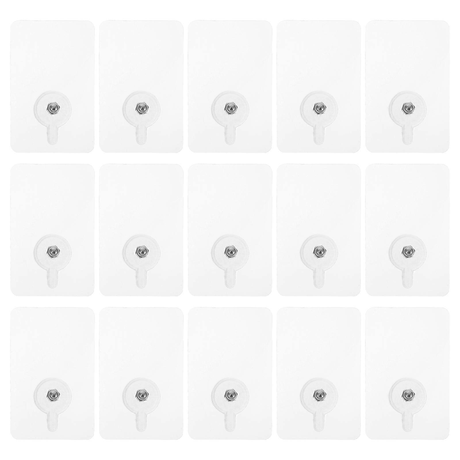 Versatile 54Pcs Adhesive Hanging Nails For Walls And Picture Frames In Kitchen And Office Easy Removal And Reuse Featuring Rectangular Shape