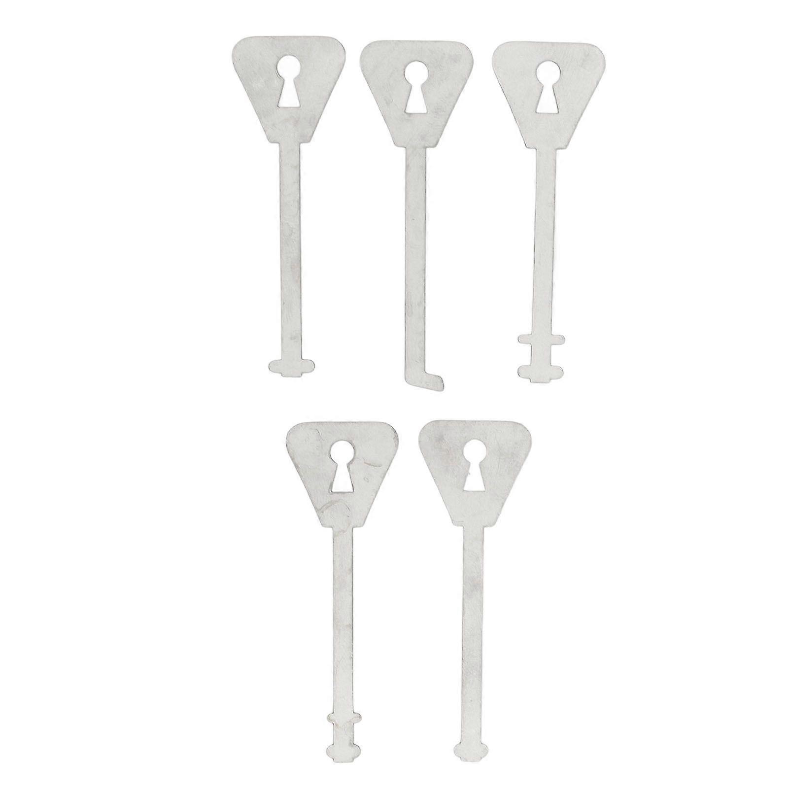 High quality  5 Master Keys to replace Warded Skull Lock Keys