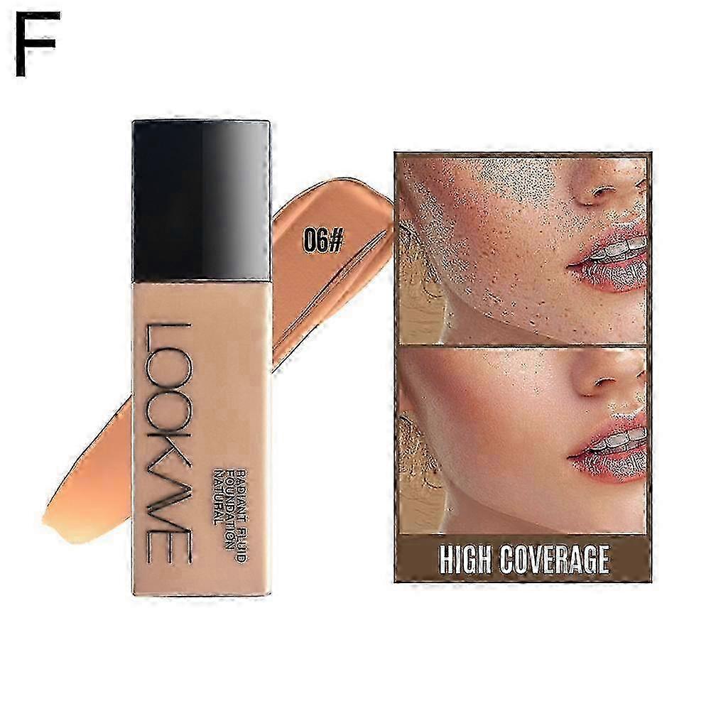 Matte Liquid Foundation Waterproof Moisturizing Brightening Full Coverage