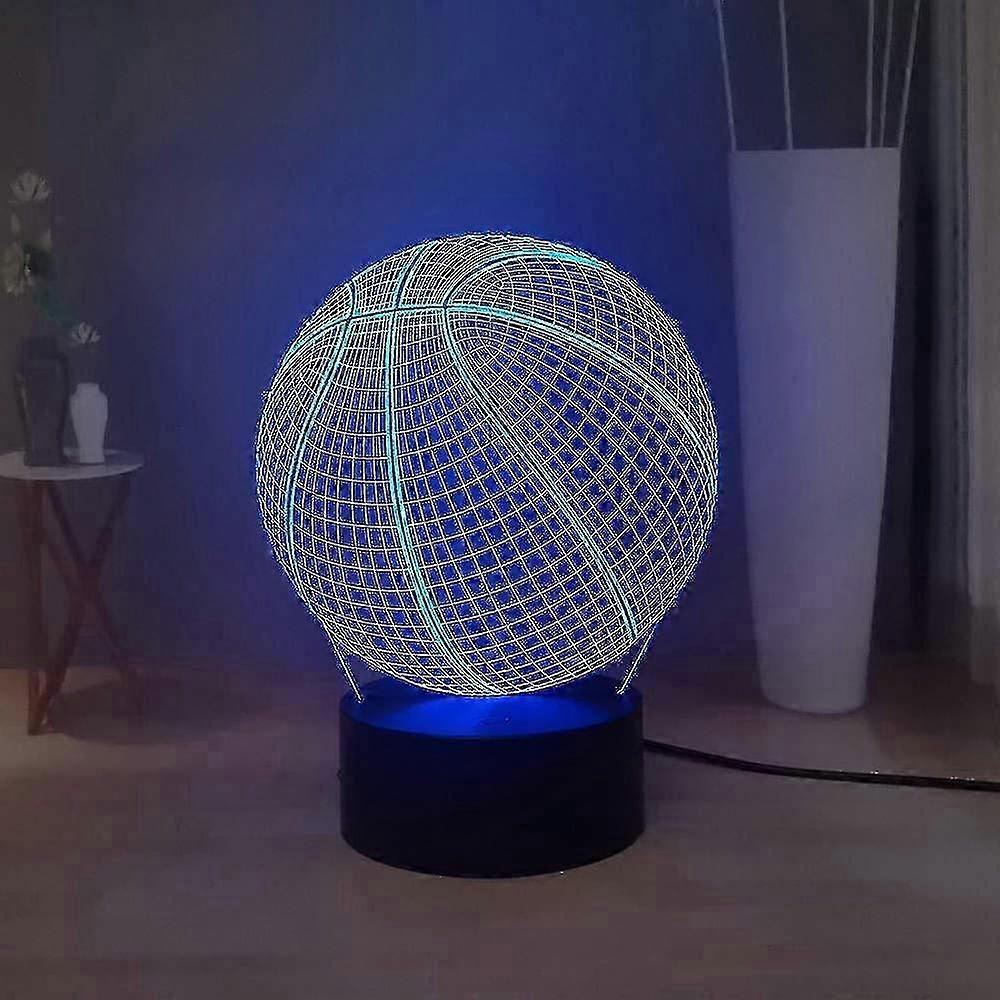 2025 3d Illusion Lamp Basketball 3d Creative Illusion Desk Lamp