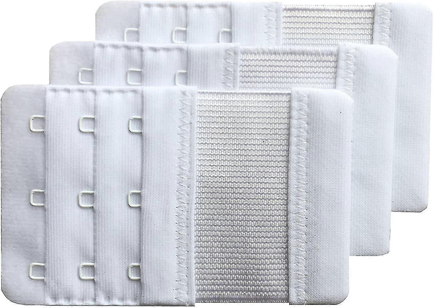 3pcs Women's Soft Comfortable Extension 3 Hook Bra Extenders,5.7 Cm