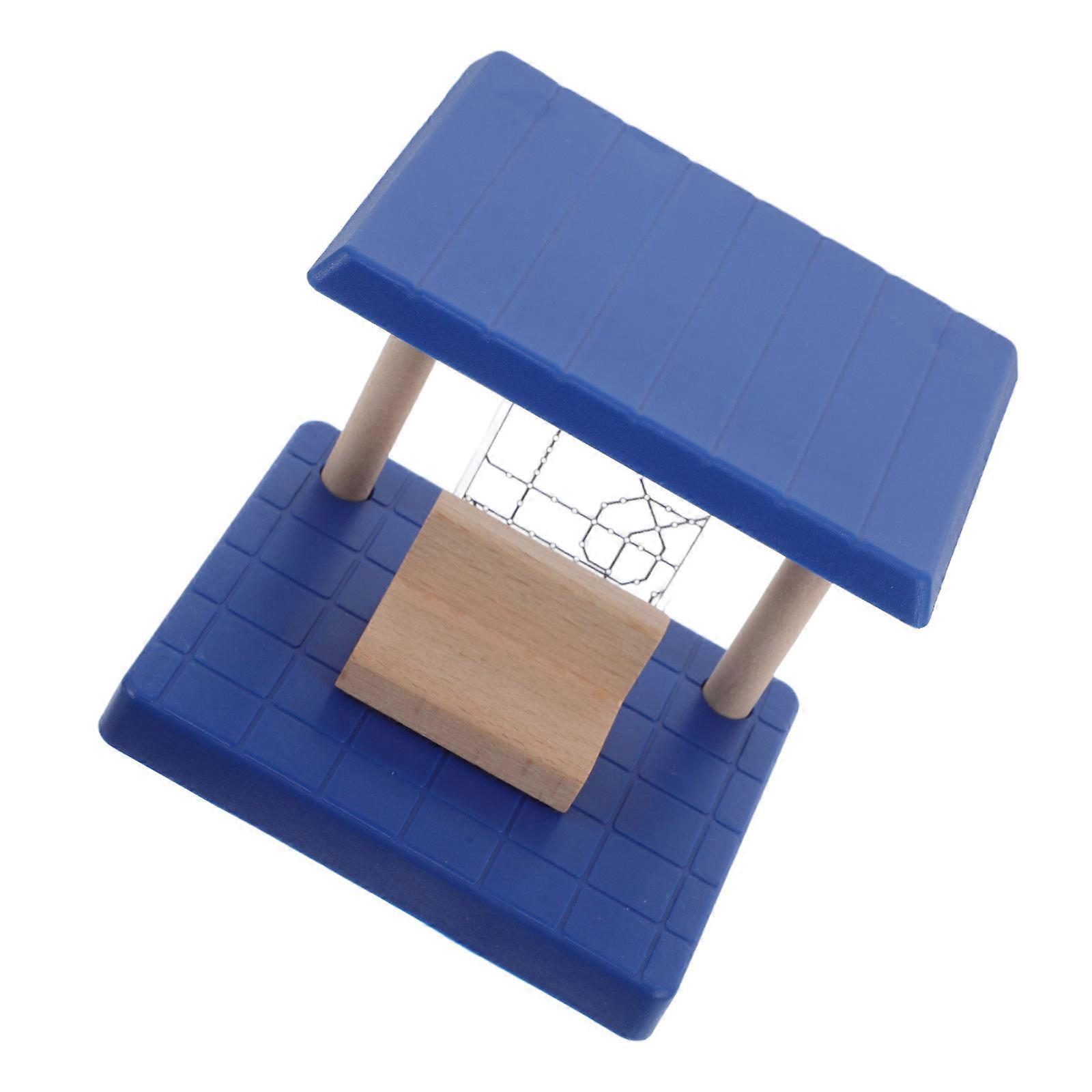Train Station Platform Toy for Kids with 5Pcs Wooden Railway Track Set