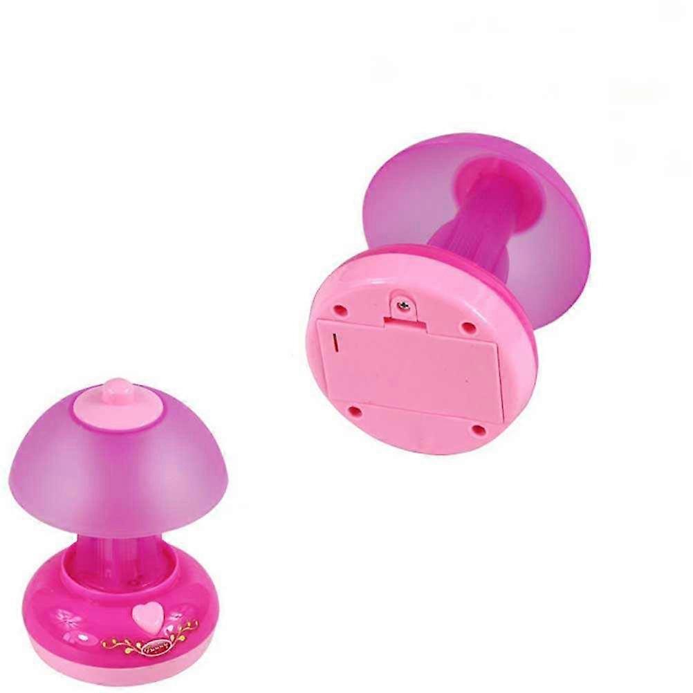 Mini Childrens Table Lamp Toy For Kids Play House Accessories Smooth Design Rosy 1Pc