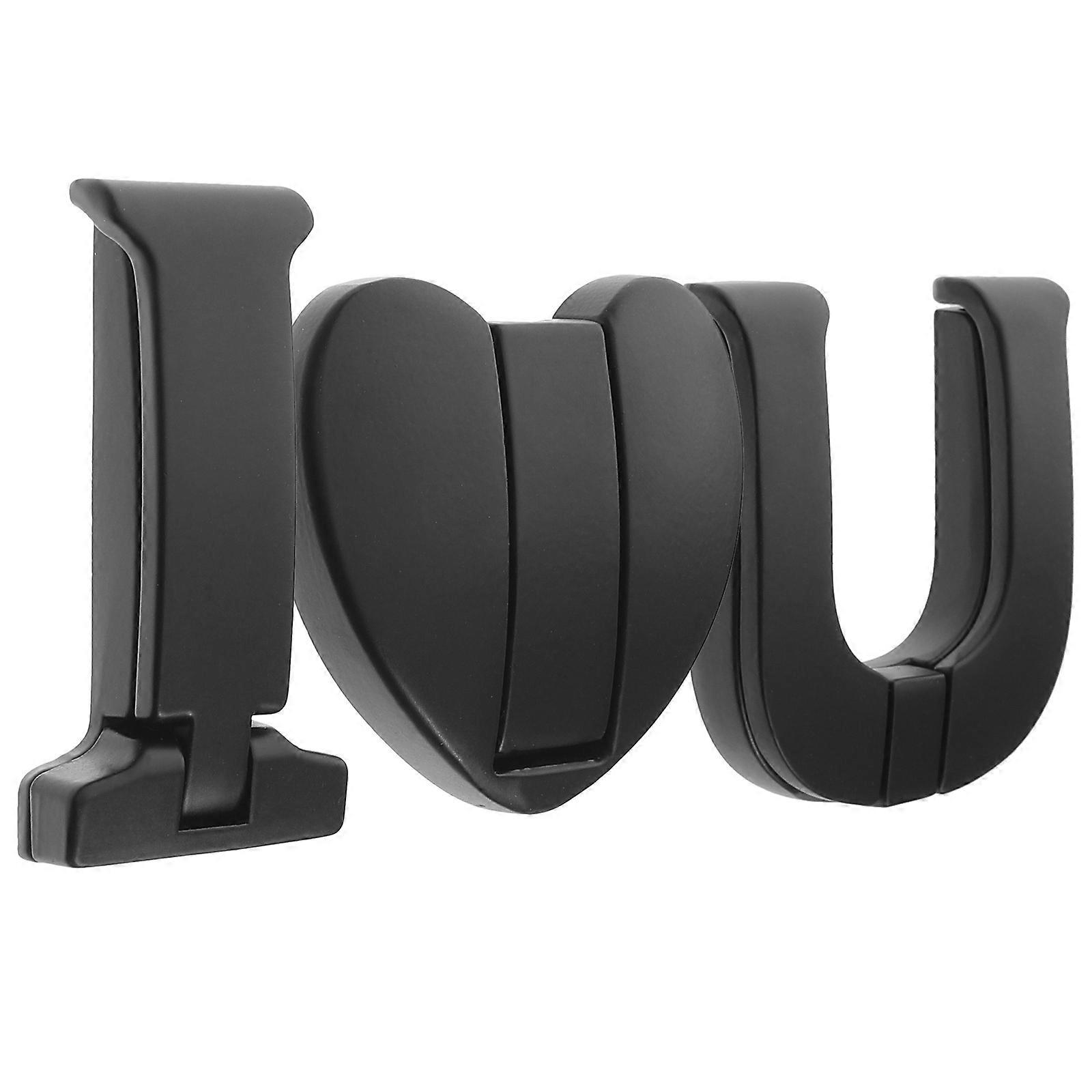 Heart Shape Folding Wall Hooks Aluminum Alloy for Kitchen 5Sets Included