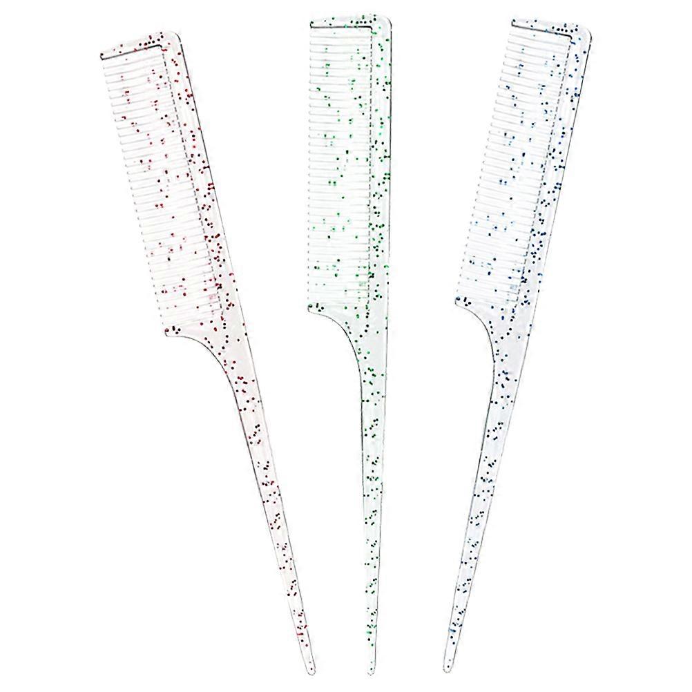 Rat Tail Comb Hairdressing Tool for Hair Styling 6Pcs Kit