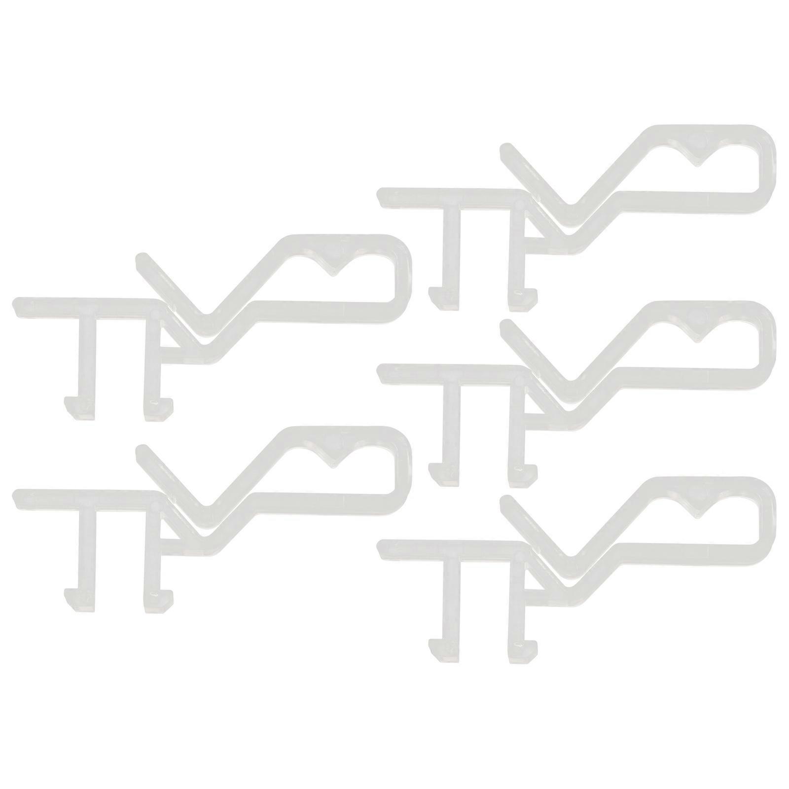 Hidden Curtain Hooks Transparent Curtain Parts Hooks for 10Pcs