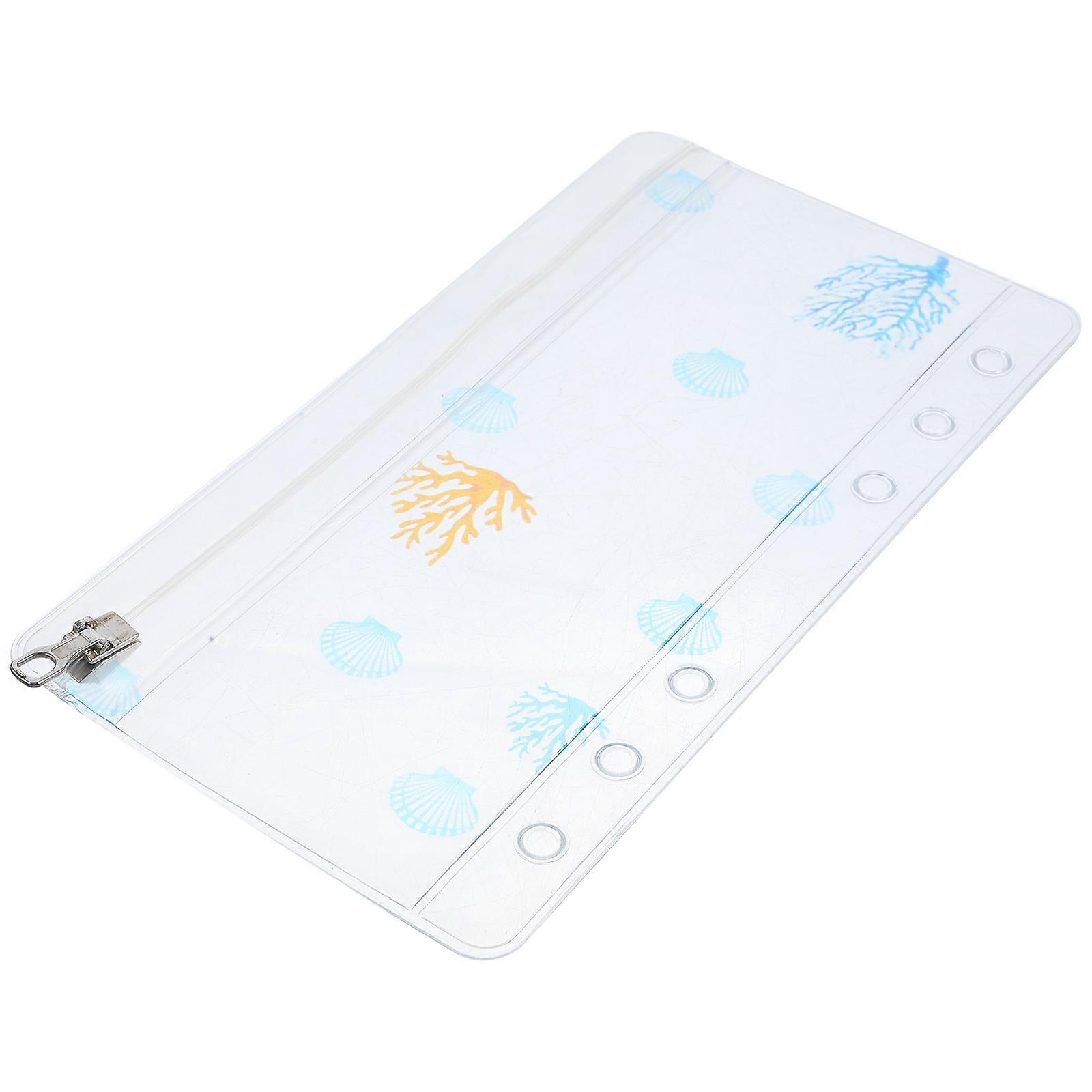 Notebook Zipper Pocket PVC Binder Storage Bag 3Pcs for Office and School Use