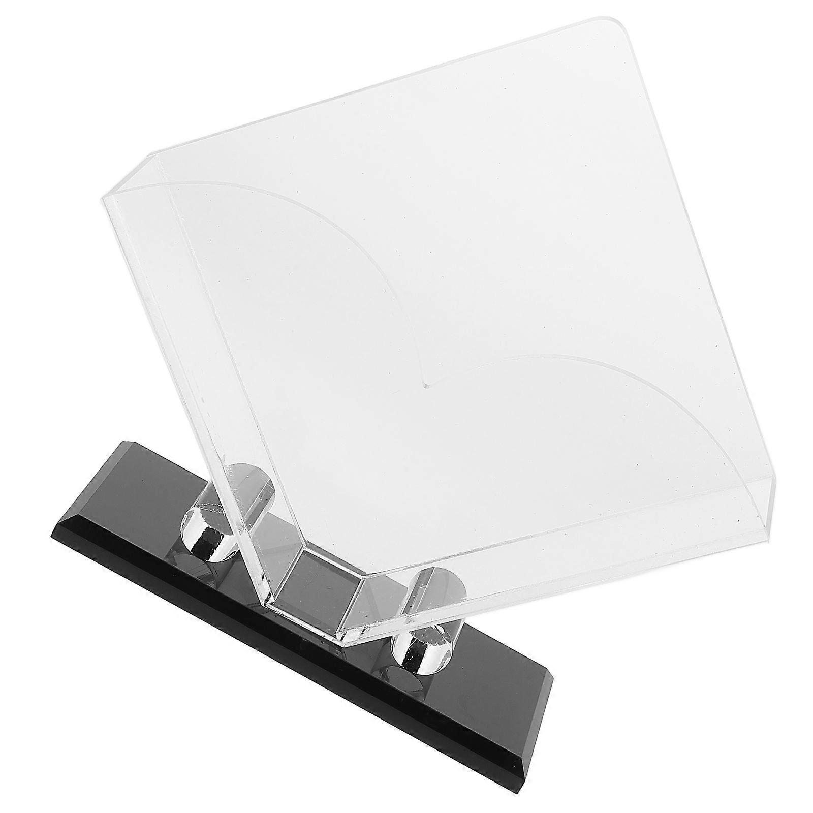 Transparent Acrylic Tissue Dispenser Stand For Homes, Restaurants And Offices Featuring Square Vertical Design For Practical Use 1Pcs