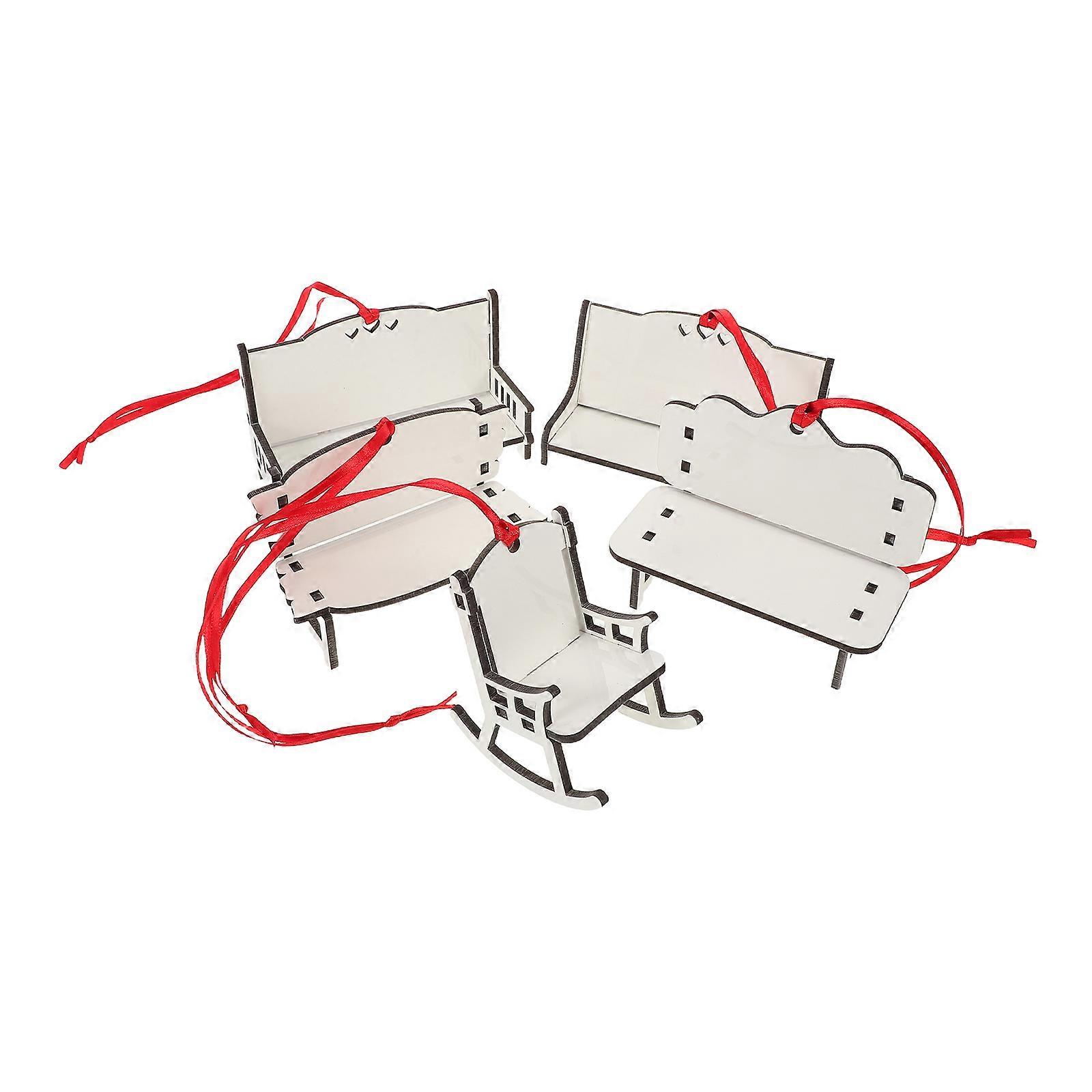 Wooden Sublimation with Heat Transfer Function 5Pcs Set