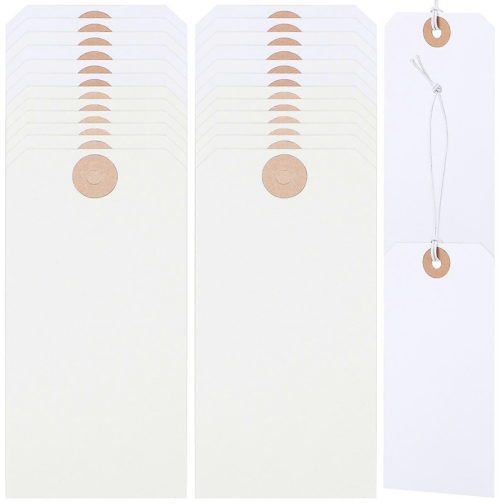 Blank Paper Clothing Tags for Labeling with Strings 400Pcs