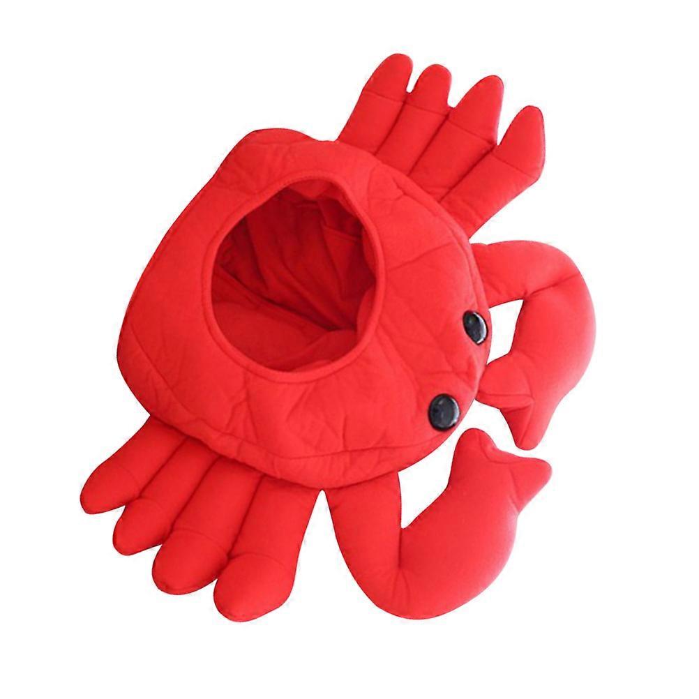 Funny Headwear Adjustable Red Crab Hat for Wearing Use 1 Piece