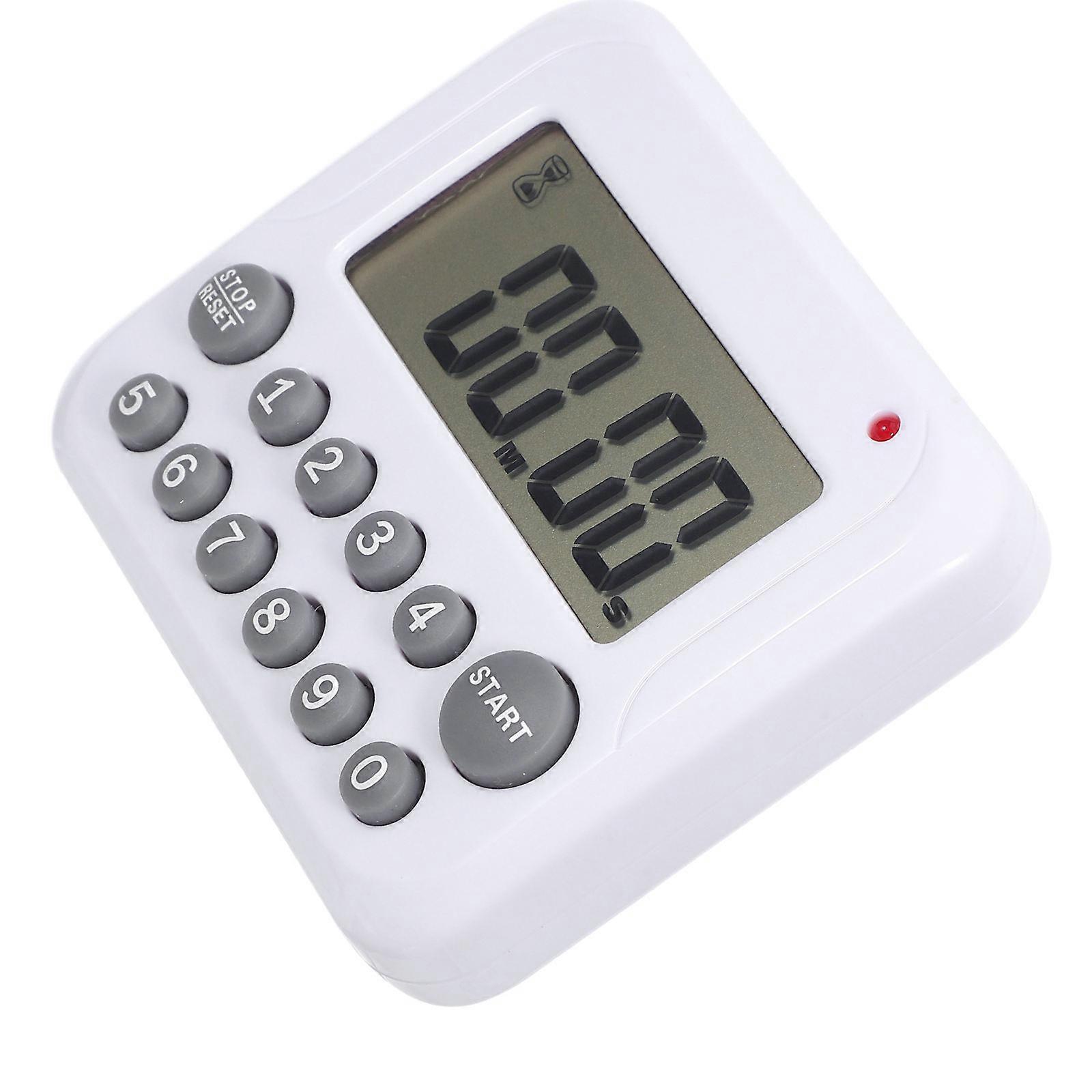 Digital Kitchen Timer With Rectangular Shape For Home Users And Laboratory Applications Featuring Time Reminder Function 1Set