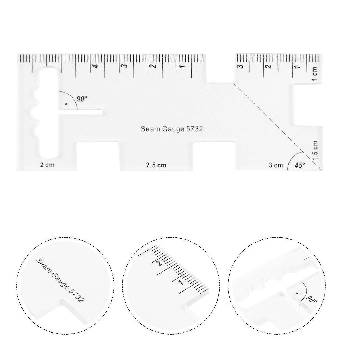 Stitching Ruler Acrylic Sewing Ruler for Measuring DIY Supplies