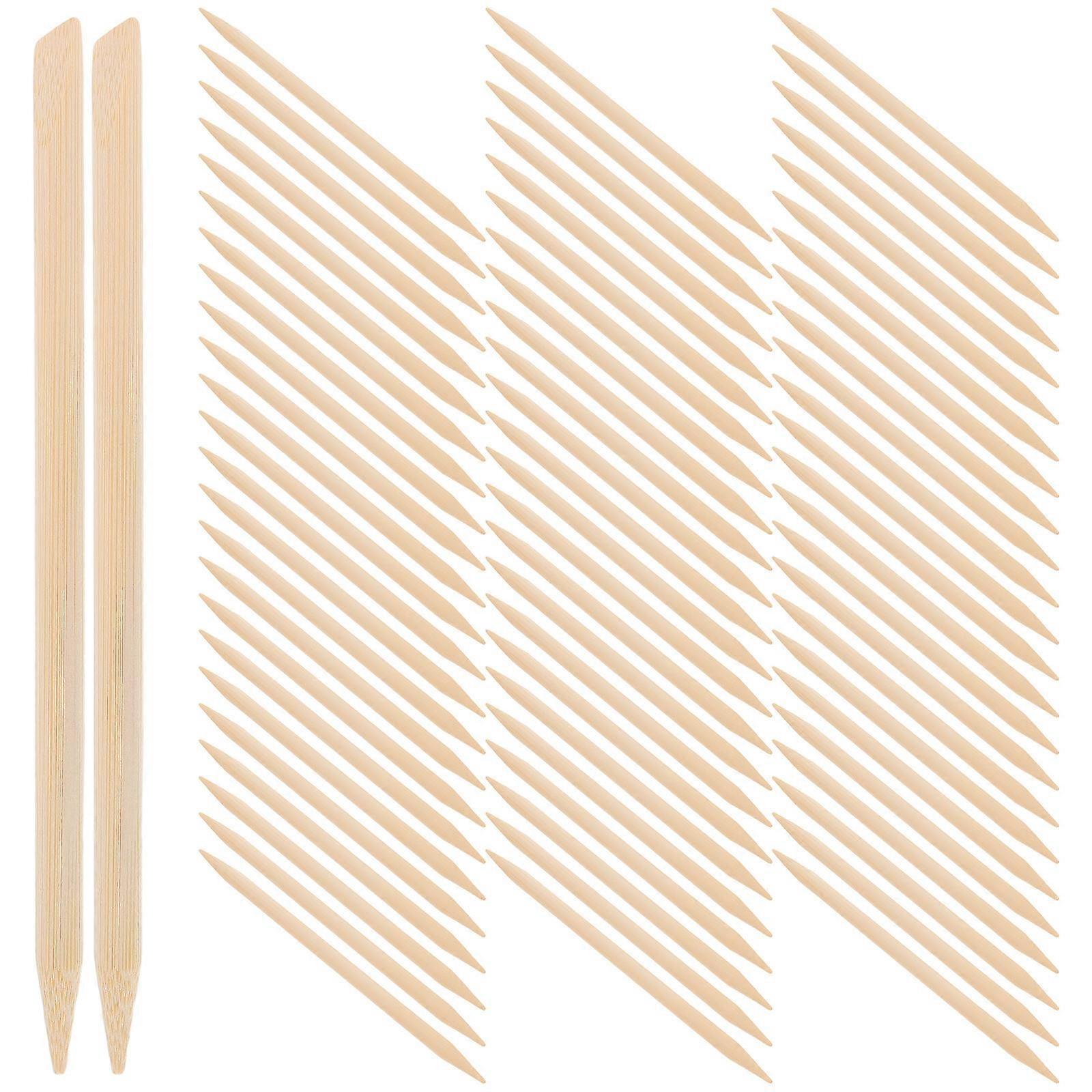 Dual-Tip Scratch Stylus Bamboo Pens for Scratch Craft 100Pcs Art Supplies