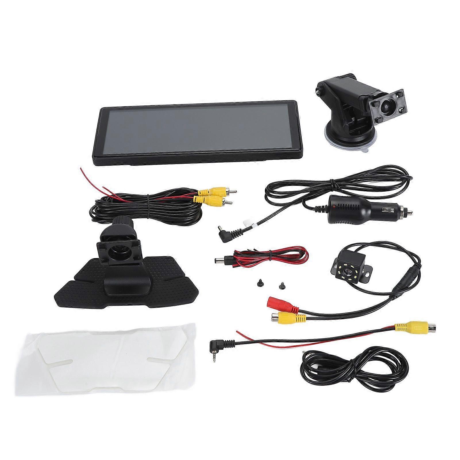 10.26in Wireless Car Stereo for CarPlay for Android Auto Voice Control Touch Screen Multimedia Player with 1080p Backup Camera