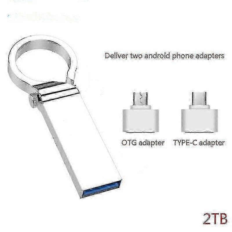 USB 3.0 1TB/2TB Flash Drive High-Speed Data Storage Memory Stick