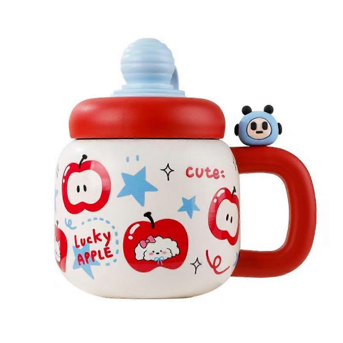 Black Friday : 800ml Stylish Vacuum Flask with Handle - 316 Insulated Tumbler, Cute Desktop Cup -HK1016