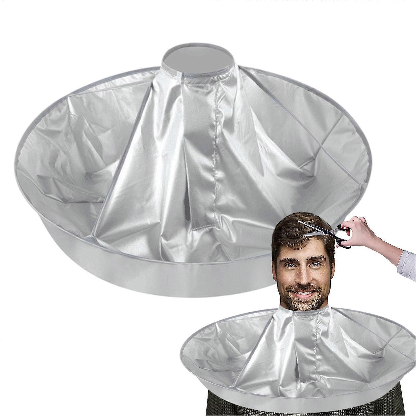 Hair Cape For Haircuts Waterproof Foldable SilverCoated Hairdressing Umbrella Cape Single Unit Salon