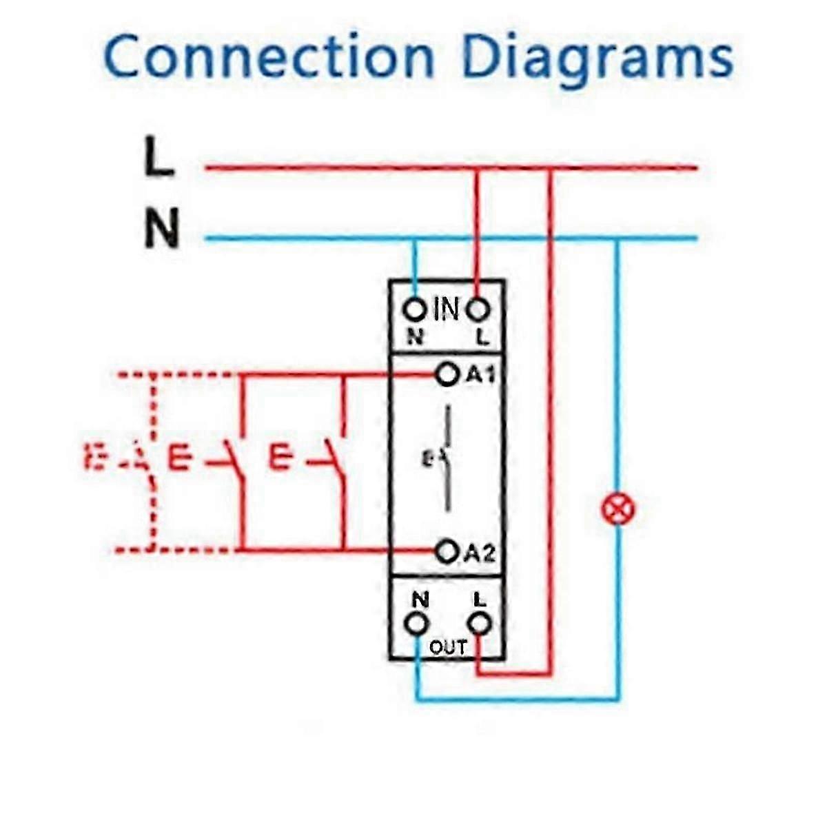 Tuya Smart Life ZigBee Circuit Breaker Din Rail 1P Single Pole Dry Contact Timer Relay App Remote C