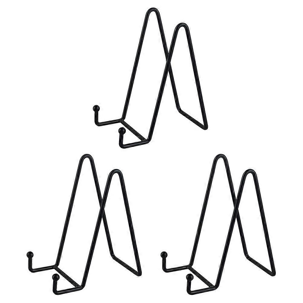 3Pcs Iron Plate Stand for Display Book Stand and Photo Frame Holder