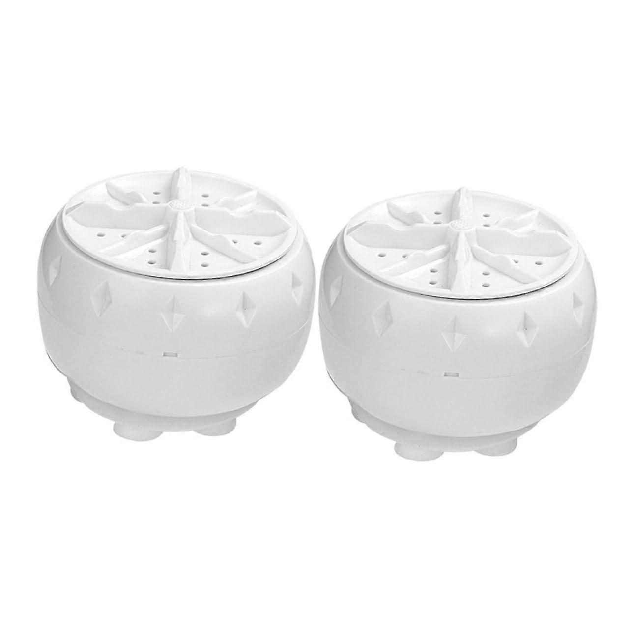 Mini Portable Washing Machine USB Powered Automatic Washer With Suction Cup Two Pack For Underwear And Socks Travel