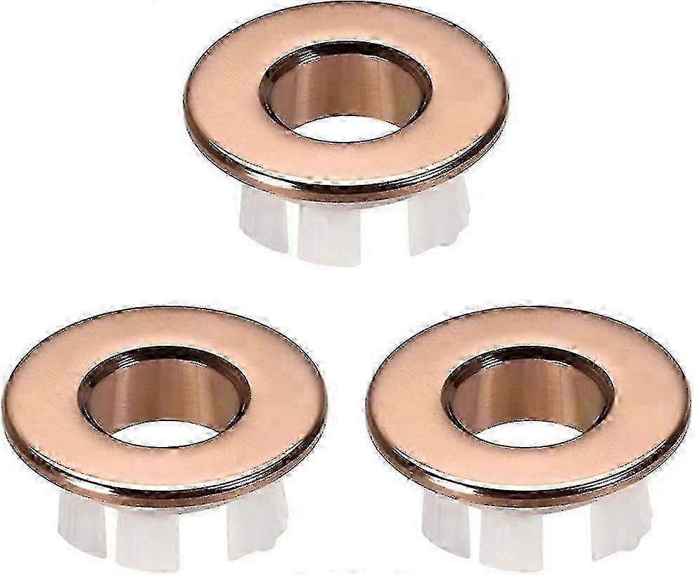 Bathroom and Kitchen Sink Overflow Rings with Basin Trim Covers