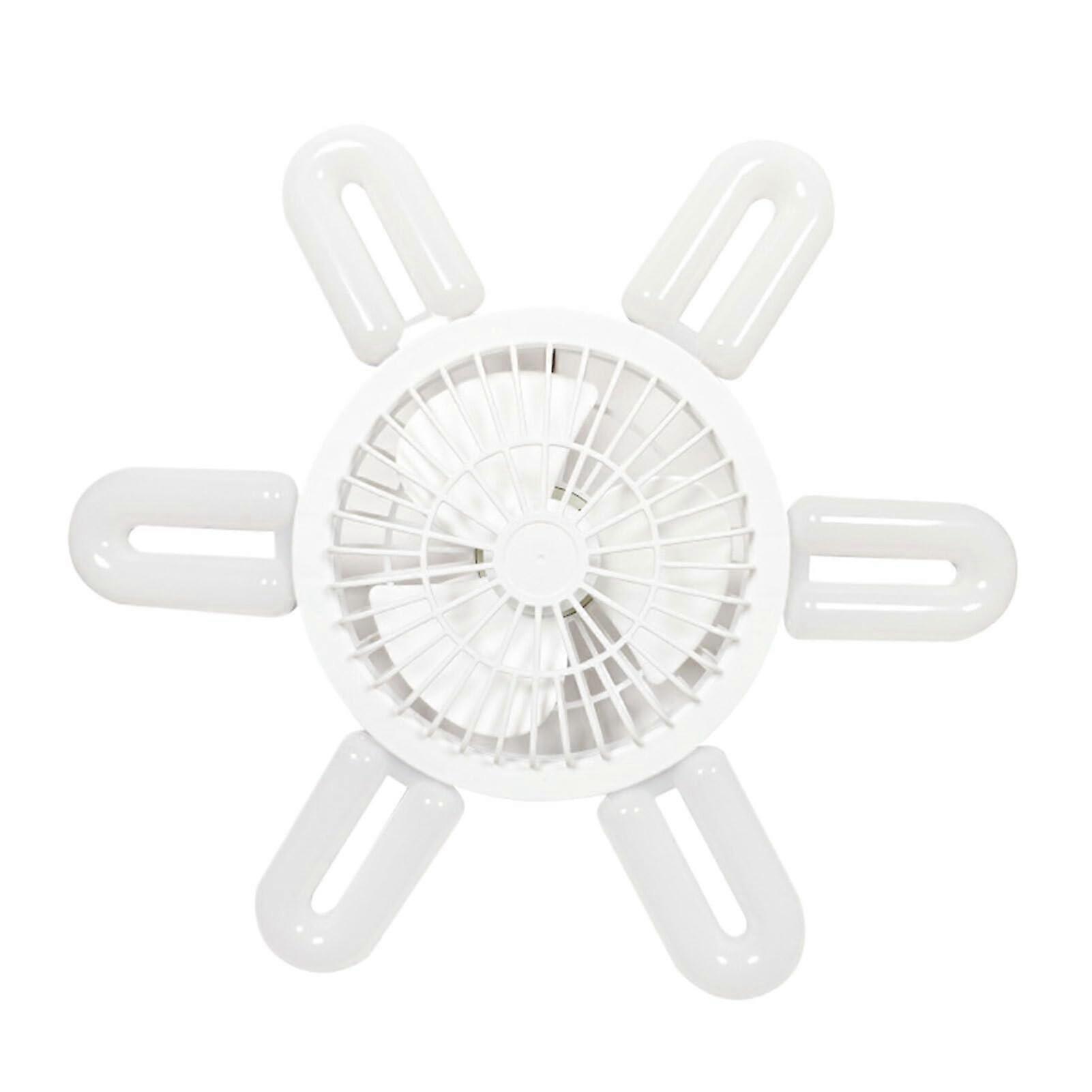 Electric Fan For Home With Stable Wind Output And Dust Proof Lamp Body Low Frequency Noise Reduction White 6 Leaf