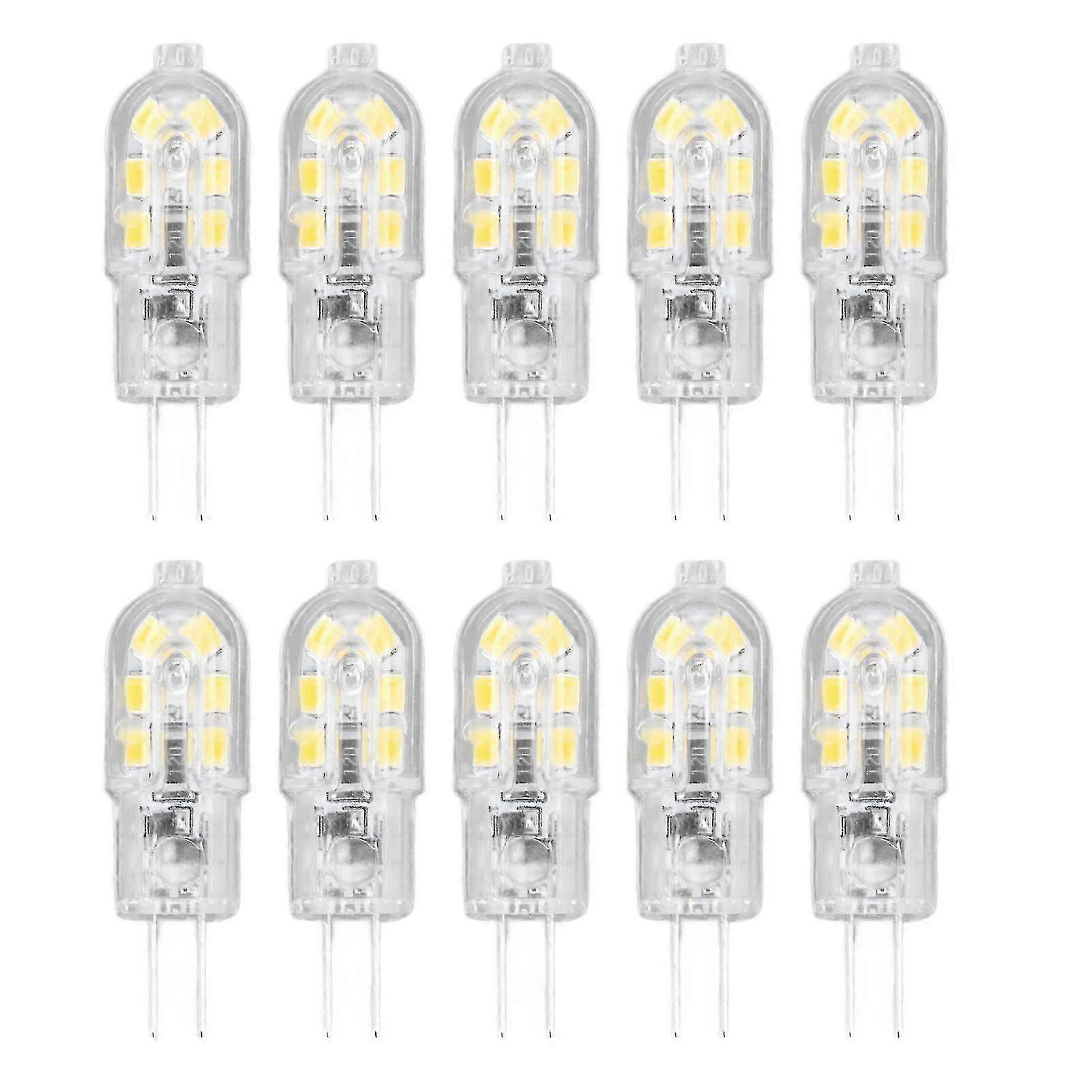 10個G4 LED電球明るさ調光高演色透明シェル電球ランドスケープライト用DC 12Vウォームライト
