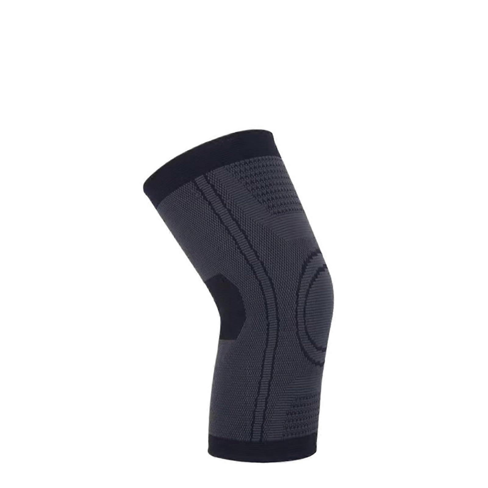 Knee Support 1 Pair Knee Pads For Sports Tape Kneepad Meniscus And Ligament Support No Strap Size XL Black