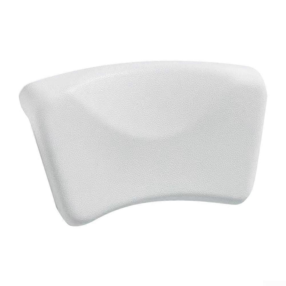 Suction Cup Bath Pillow Neck Support White Fatigue Relief Bathtub Accessory