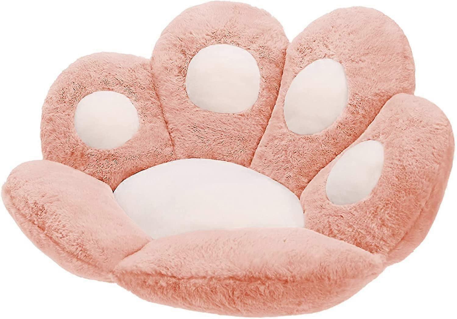 Cat Paw μαξιλάρι τεμπέλης καναπές καρέκλα γραφείου μαξιλάρι φέρει πόδι ζεστό πάτωμα χαριτωμένο μαξιλάρι καθίσματος για τραπεζαρία υπνοδωμάτιο καρέκλα άνεσης για την υγεία κτίριο Pink31.4x27