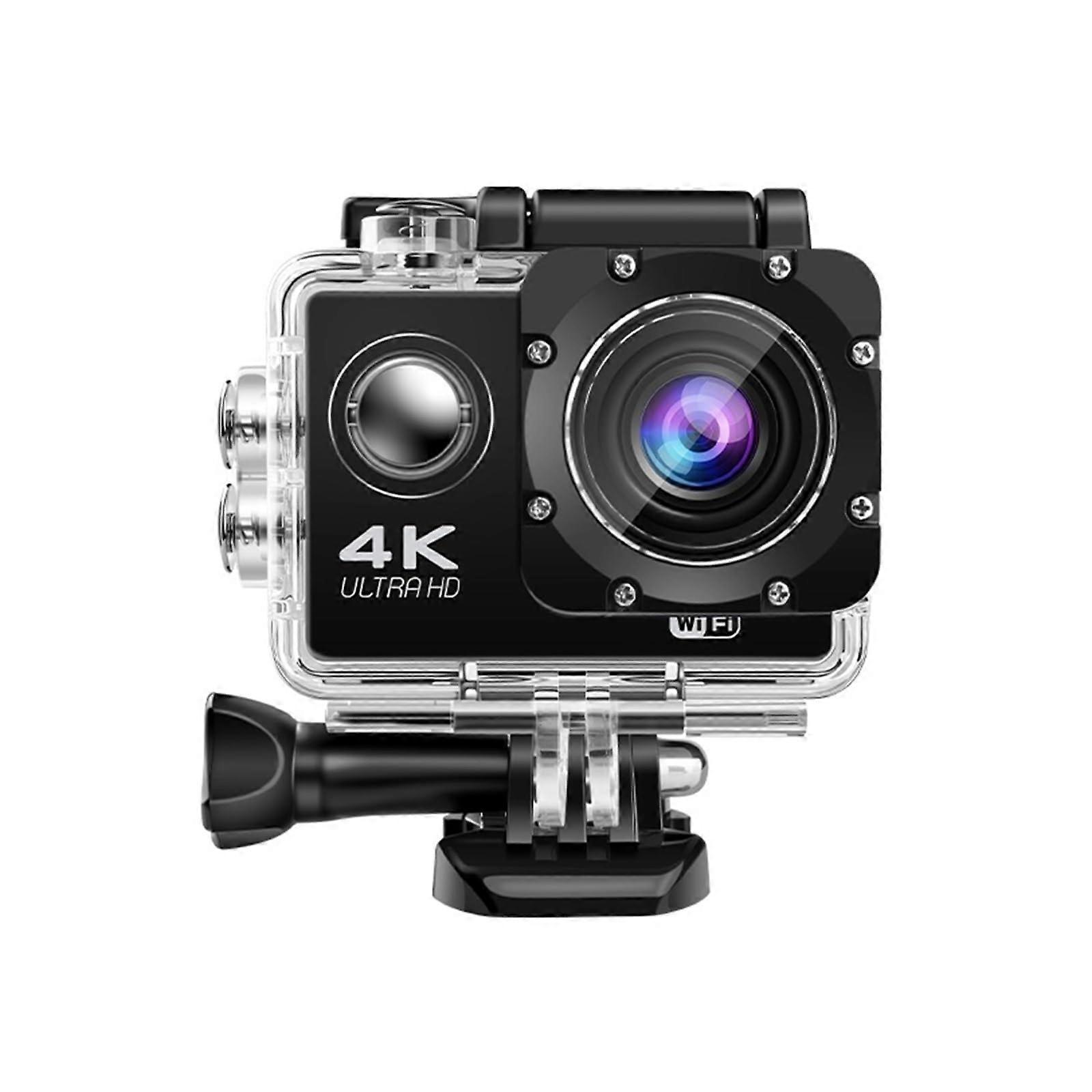 Action Camera 4K 30FPS Ultra HD, WiFi, 2.0Inch LCD, 140D Waterproof Helmet Video Recording, Bicycle Vlog Portable