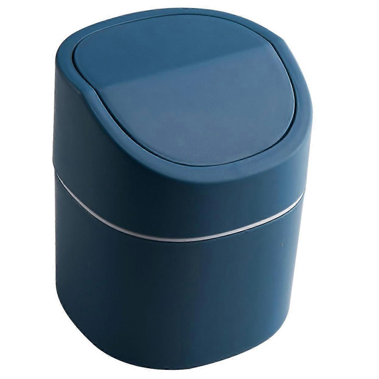 Mini Desk Trash Can Lidded Desk Waste Bin For Home Office Tabletop Use