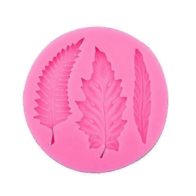 DIY Cake Decorating Tool: 3-Leaf SiliconeMold for Chocolate & Fondant - Drop Glue Styling