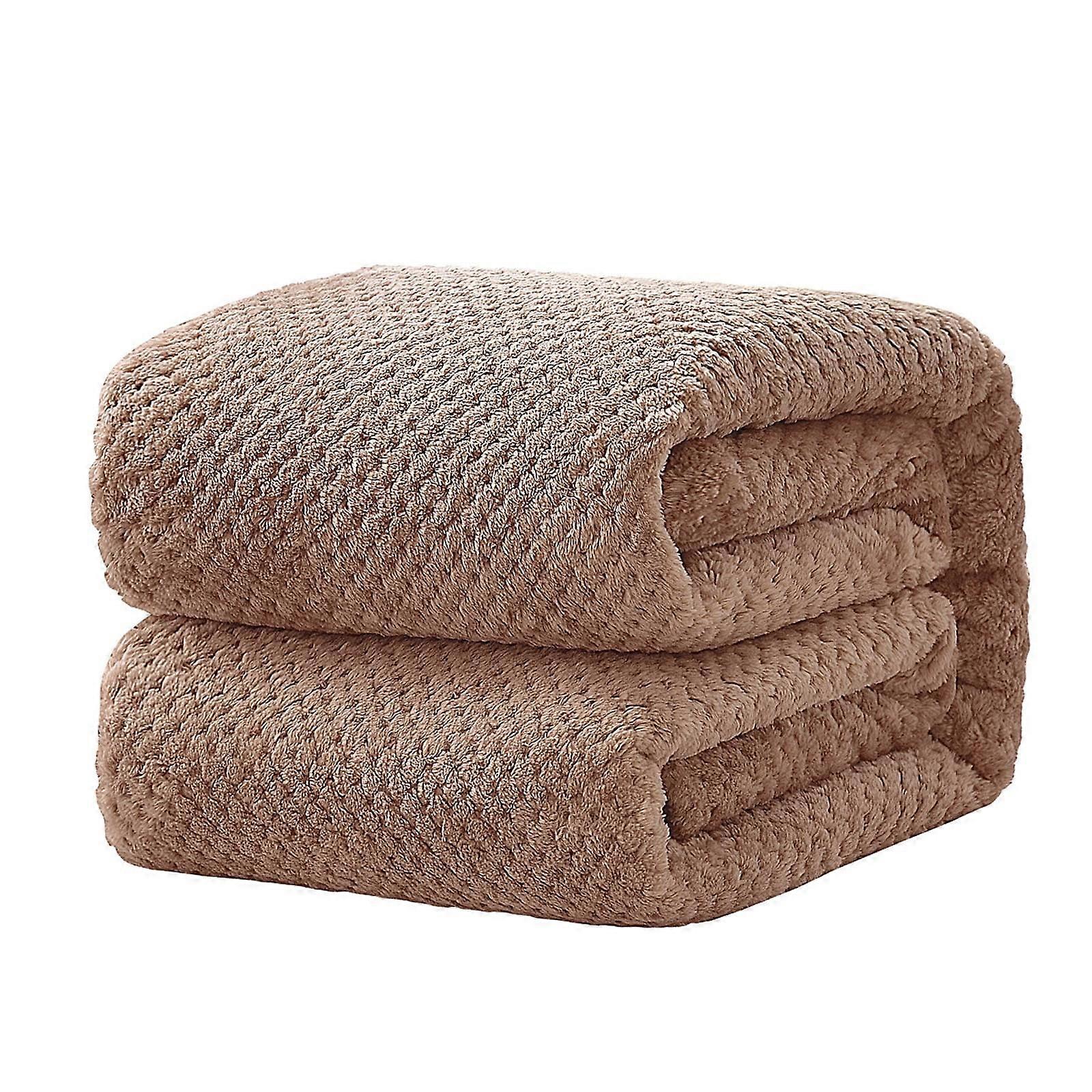 Comfy Plush Throw Blanket 27.56×39.37inch/39.37×59.06inch, Soft Blankets for Couch, Sofas, Beds, Home Textiles