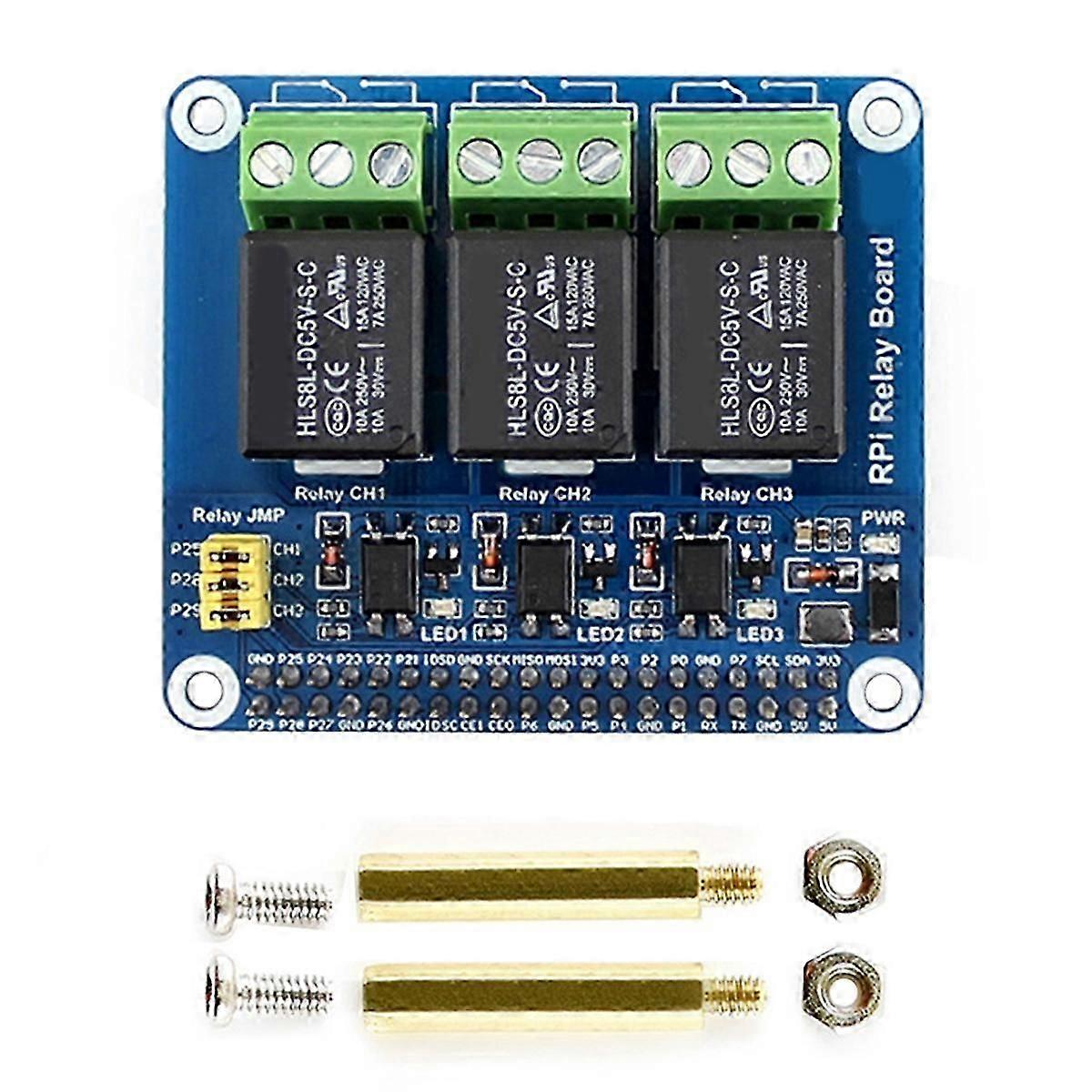 3 channel relay board for Raspberry Pi 4B and 5