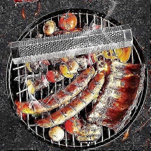 12 Inch Stainless Steel 304 Smoked Tube BBQ Box Outdoor Cold Smoke Box,Style: Only Tube,Durable