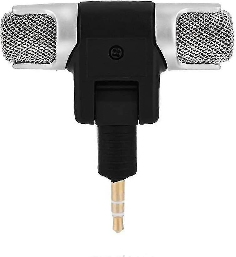 Mini stereomikrofon Extern stereomikrofon Mikrofon 3,5 mm guldpläterad kontakt