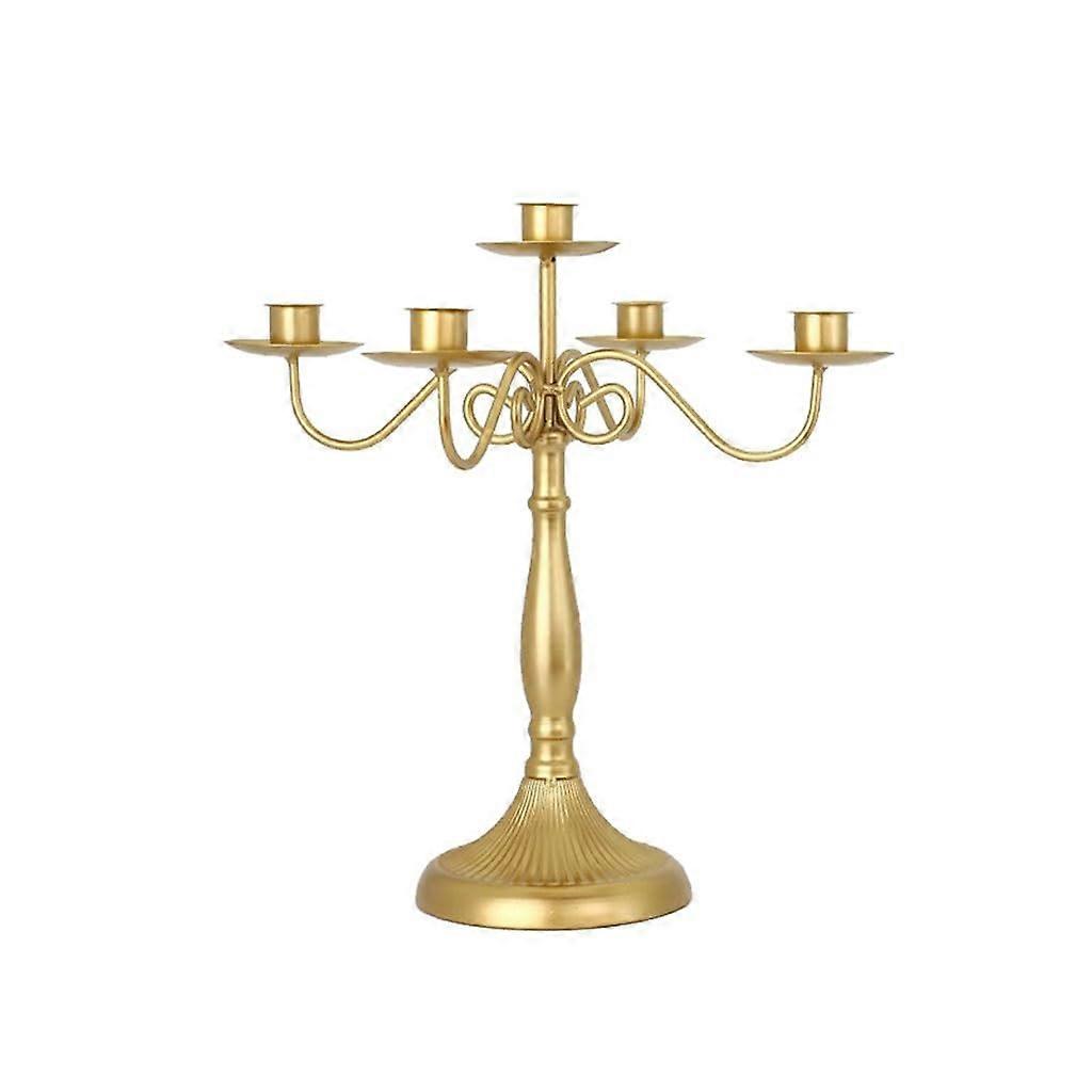 Candlestick FiveHead Hotel Wedding Table Centerpiece Ornaments Western Restaurant Decor