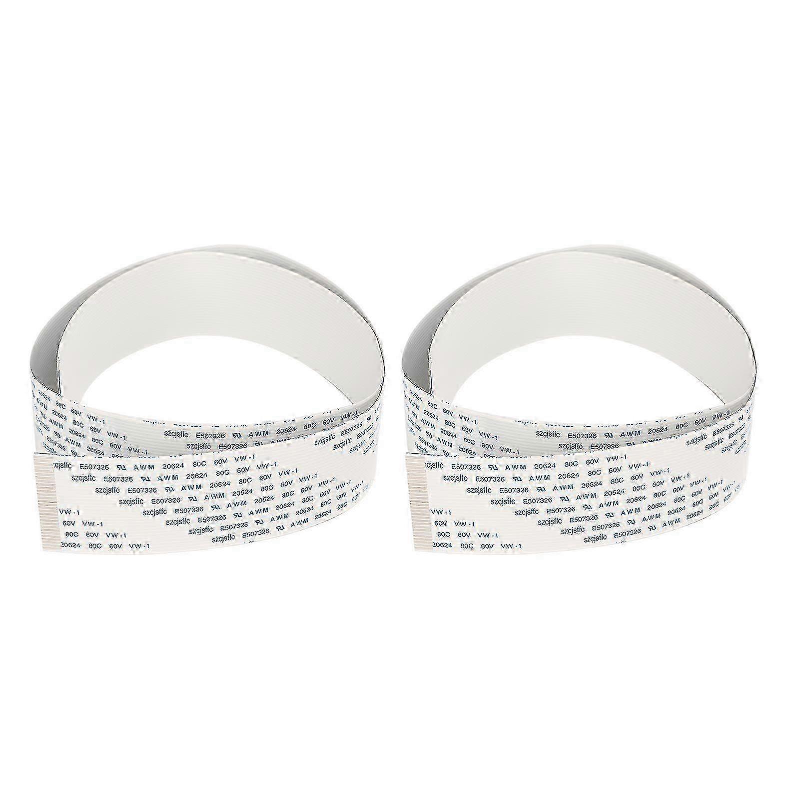 2 יחידות כבל שטוח גמיש שידור מהיר כבל סרט FFC רכות גבוהה למדפסת מסוימת 60 ס"מ / 24 אינץ'