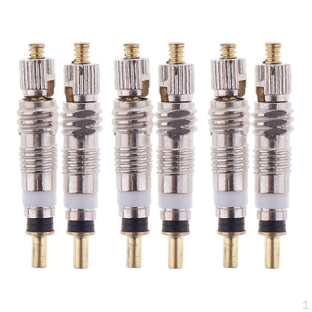6Pcs Copper Presta Valve Core , Straight Line, 26mm