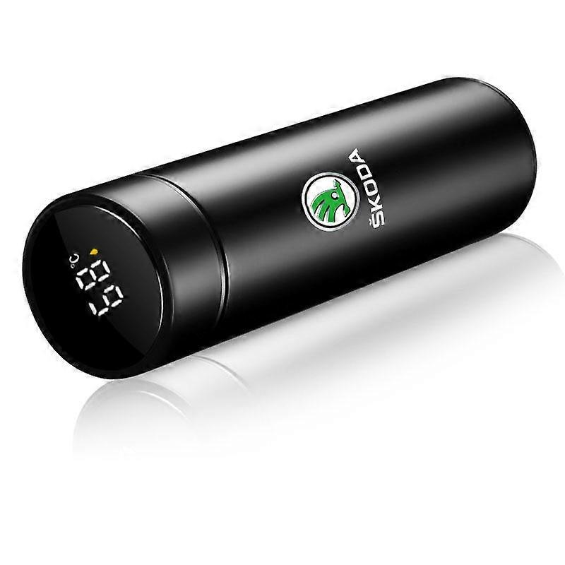 500ml Smart Thermo Mug Filter Coffee Drink Flask Temperature Display for Skoda Yeti Fabia Kodiaq Kamiq Superb Octavia Enyaq Rapid Karoq Derivati