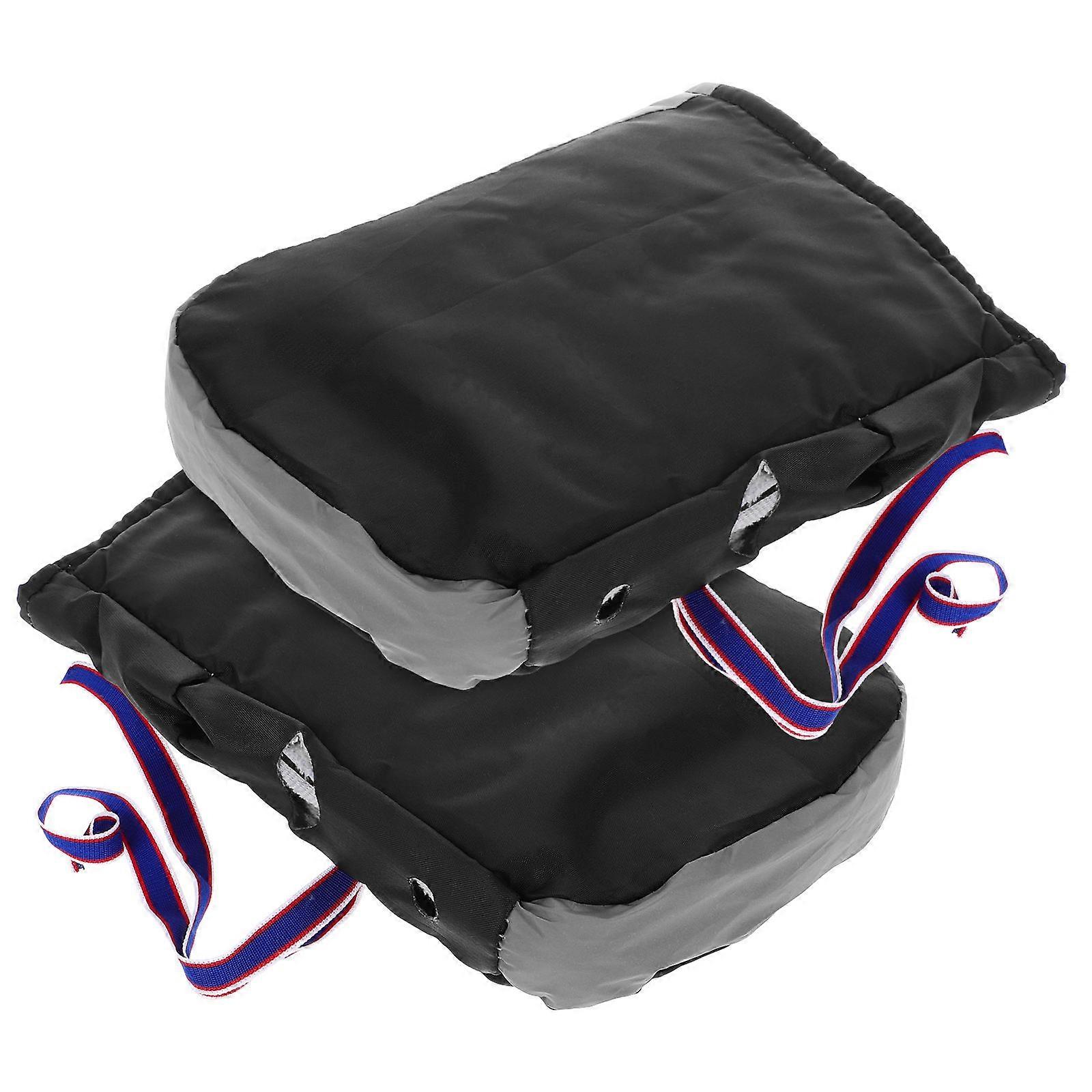 Waterproof Motorcycle Handlebar Muffs Gloves for Winter Use 1Pair Black