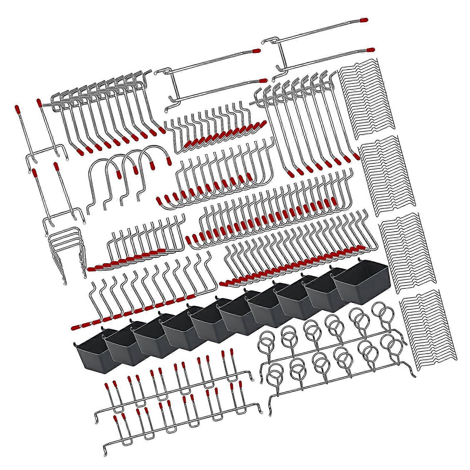Metal Utility Hooks For Pegboard Systems High Load Capacity Tool Hangers Garage Workshop Organization Accessories Multicolor