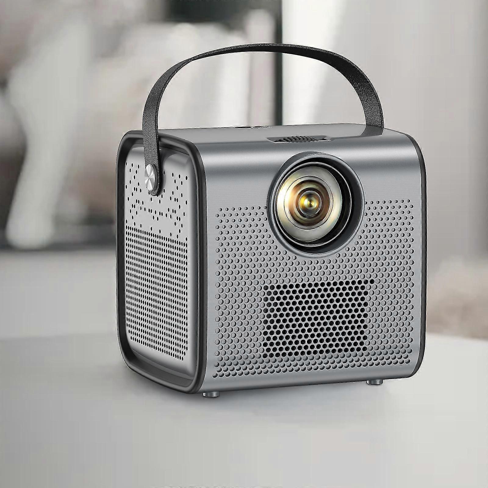 Hd Projector 720p Wifi Projector 200ansi Home Video Projector Built-in Android 6.0 System, Optional Downloadable App, Cell Phone Wireless Same Screen