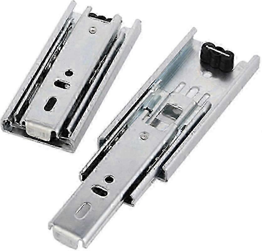 Pack of 2 37.5 cm Mini Drawer Slides, Full Extension Ball Bearing Drawer Slides, Side Mounted, Ultra-Quiet