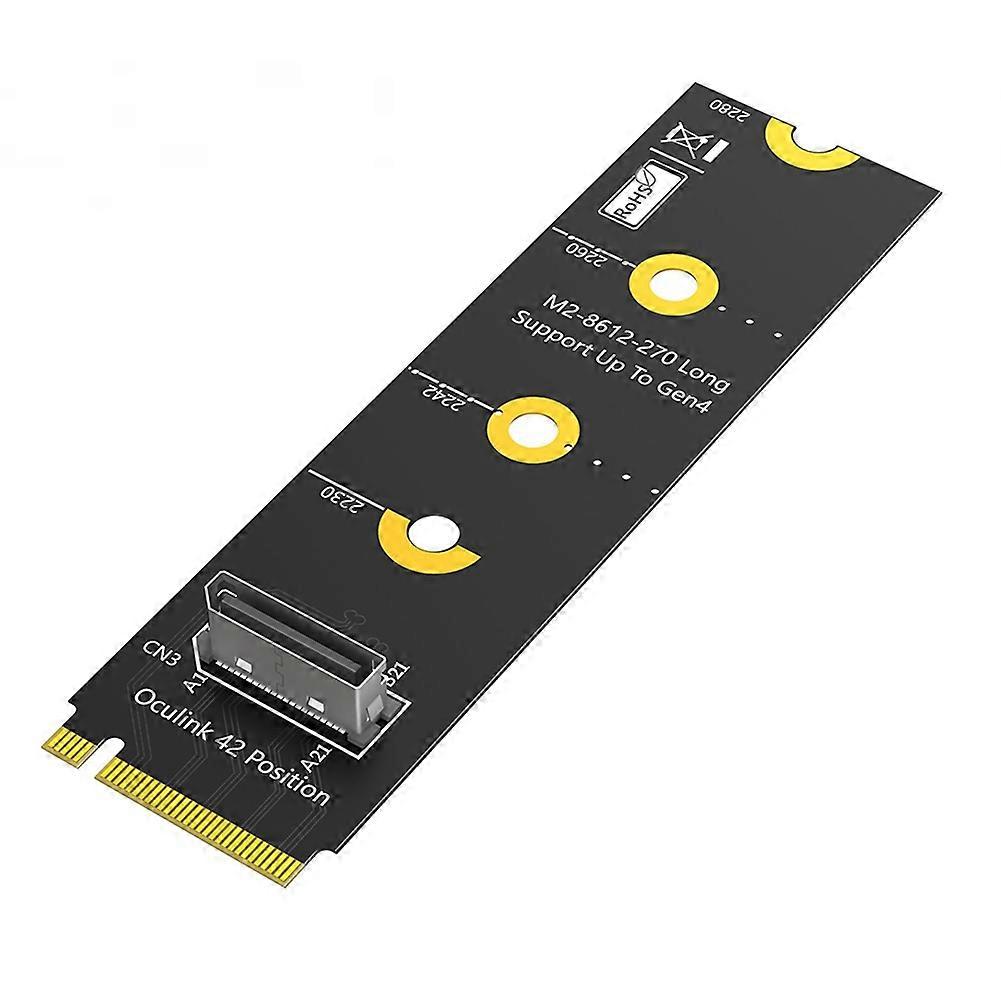 M.2 NVME M-Key to SFF-8611/8612 Adapter, NVMe PCI-E 4.0 X4 to OcuLink SFF-8612 4i Host Adapter for SSD and EGPU