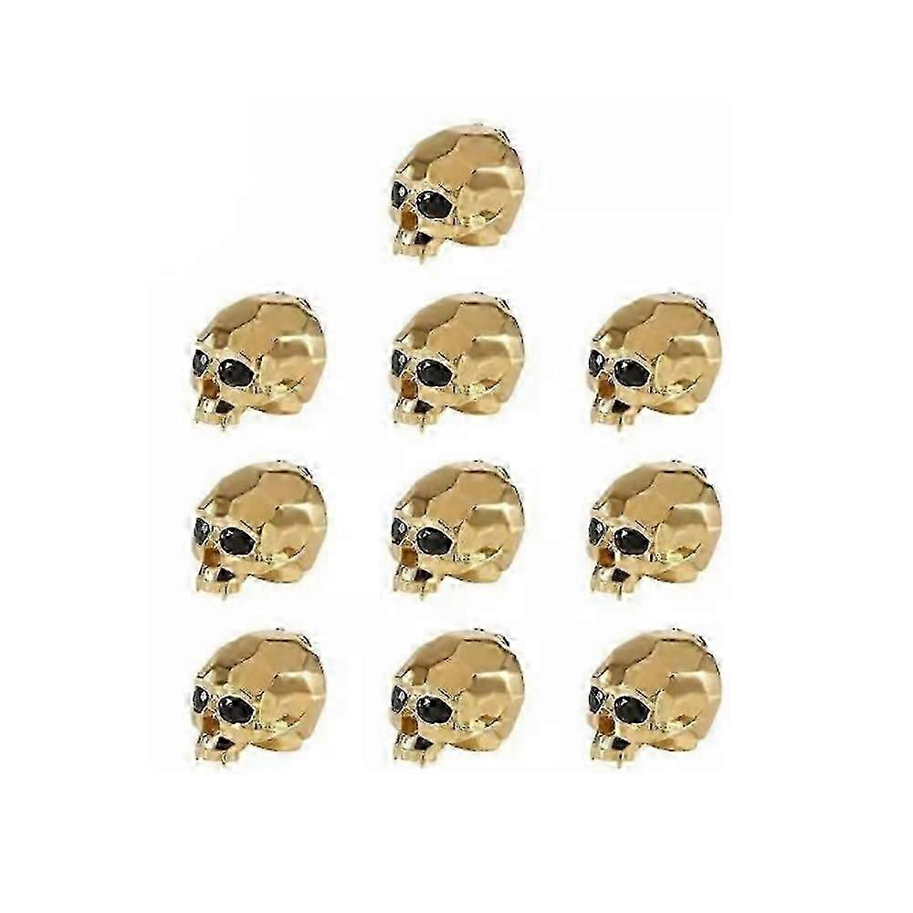 Skull Button Cover Set, Gothic Skull Button Covers for Men